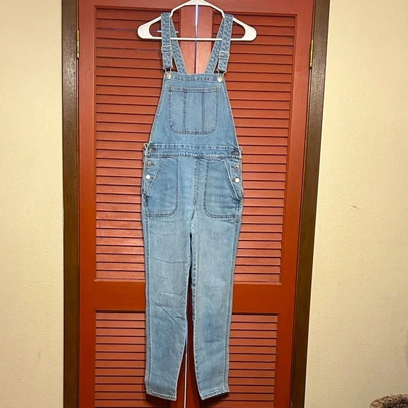 Old Navy Blue Denim Overalls - Picture 1 of 5